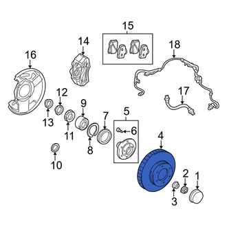 Toyota OE - Front Disc Brake Rotor