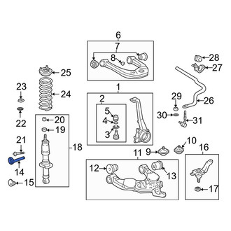 Toyota OE - Front Alignment Camber Adjusting Eccentric