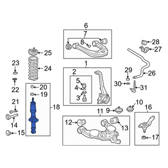Toyota OE - Front Suspension Shock Absorber