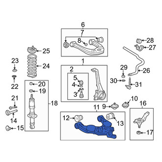 Toyota OE - Front Right Lower Suspension Control Arm