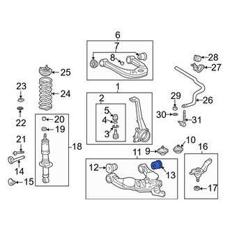 Toyota OE - Front Lower Rearward Suspension Control Arm Bushing