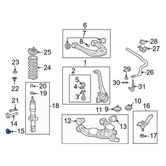 Toyota OE - Front Alignment Camber Adjusting Eccentric