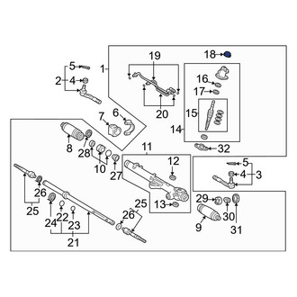 Toyota OE - Right Rack and Pinion Bellows