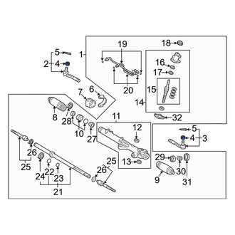 Toyota OE - Rack and Pinion Nut