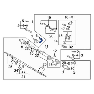 Toyota OE - Rack and Pinion Bracket