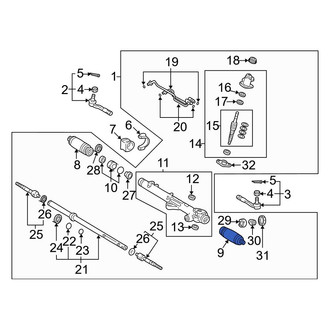 Toyota OE - Left Rack and Pinion Bellows