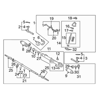 Toyota OE - Rack and Pinion Assembly