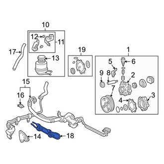 Toyota OE - Front Power Steering Cooler