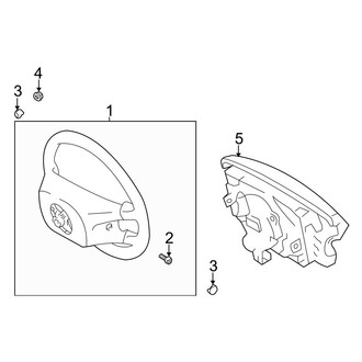 Toyota OE - Steering Wheel & Trim (W/O Cruise Control)