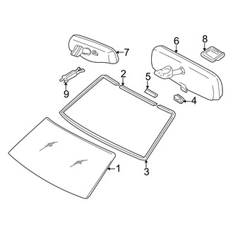 Toyota OE - Windshield - Glass (Double Cab)