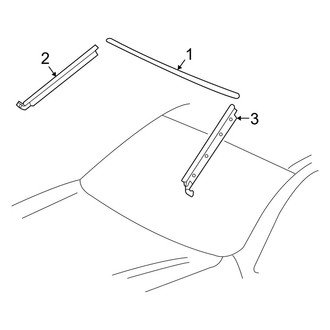 Toyota OE - Windshield - Reveal Moldings
