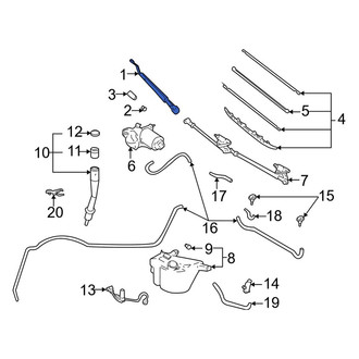 Toyota OE - Front Left Wiper Arm