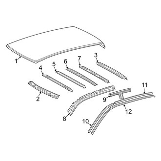 Toyota OE - Cab - Roof & Components (W/O Sunroof), (Double Cab)