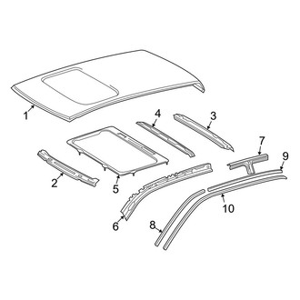 Toyota OE - Cab - Roof & Components (With Sunroof), (Double Cab)