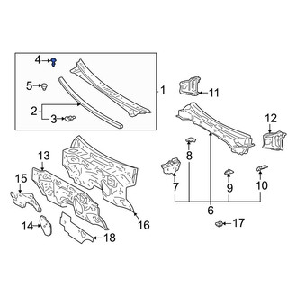 Toyota OE - Outer Cowl Cover Clip