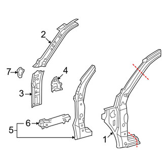 Toyota OE - Cab - Hinge Pillar (Double Cab)