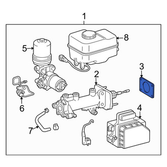 Toyota OE - Rear Power Brake Booster Gasket