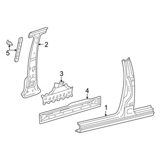 Toyota OE - Cab - Center Pillar & Rocker (Double Cab)