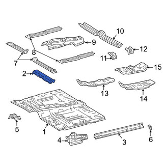 Toyota OE - Front Left Floor Pan Crossmember