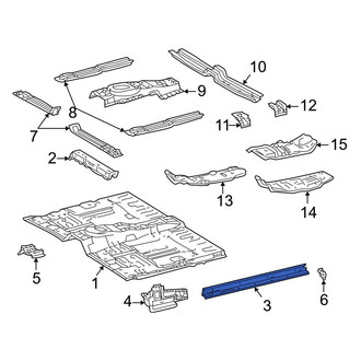 Toyota OE - Rear Left Inner Rocker Panel