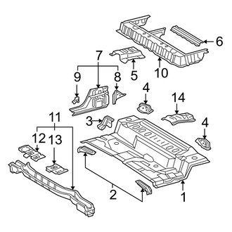 Toyota OE - Cab - Rear Floor (Double Cab)