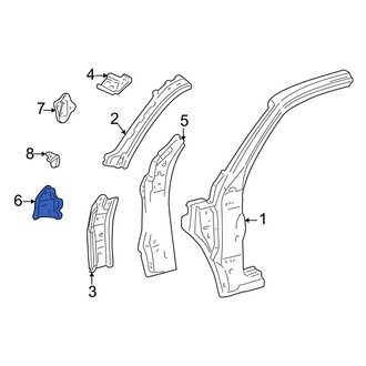 Toyota OE - Left Body A-Pillar Reinforcement Plate