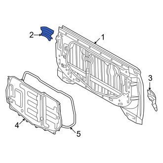 Toyota OE - Rear Right Upper Truck Cab Back Panel
