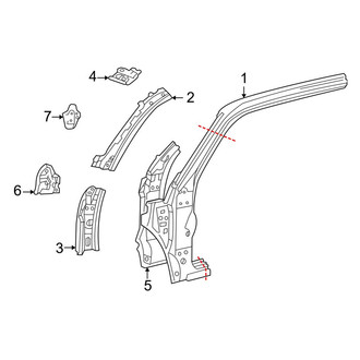 Toyota OE - Cab - Hinge Pillar (Access Cab)