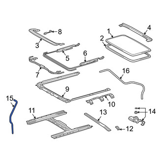Toyota OE - Front Sunroof Drain Hose