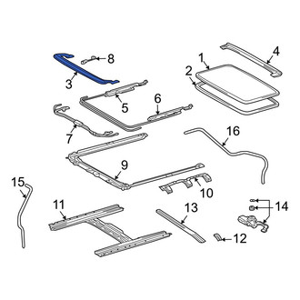 Toyota OE - Sunroof Deflector