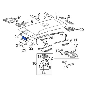 Toyota OE - Left Sun Visor