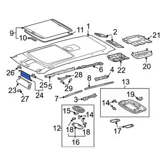 Toyota OE - Left Sun Visor