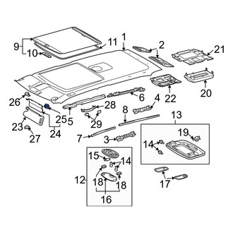 Toyota OE - Right Sun Visor Holder