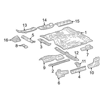 Toyota OE - Cab - Floor (Regular Cab)