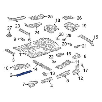 Toyota OE - Center Floor Pan Reinforcement