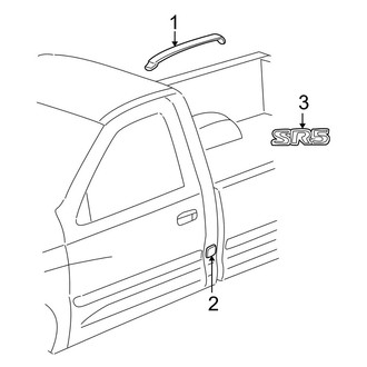 Toyota OE - Cab - Exterior Trim (USA Only), (Regular Cab)