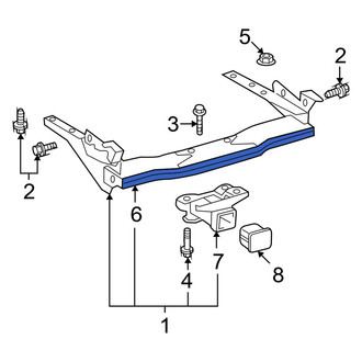 Toyota OE - Rear Frame Side Member Crossmember