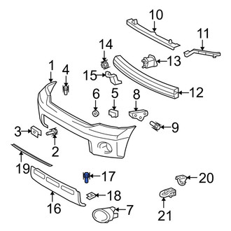 Toyota OE - Front Bumper Face Bar Bolt