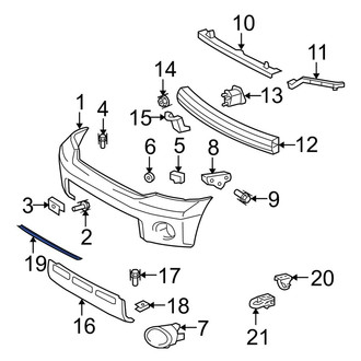 Toyota OE - Front Valance Panel Bracket