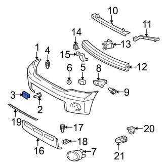 Toyota OE - License Plate Bracket Nut