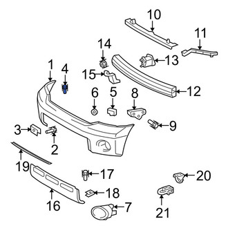 Toyota OE - Front Bumper Cover Retainer