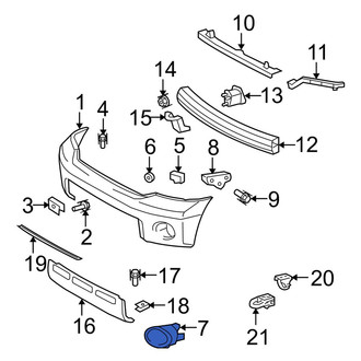 Toyota OE - Front Right Fog Light Trim