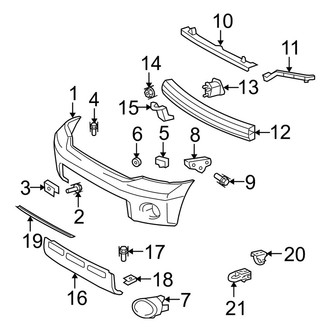 Toyota OE - Front Bumper - Bumper & Components (Resin Type)