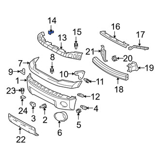 Toyota OE - Rear Spoiler Clip