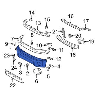 Toyota OE - Front Bumper Face Bar