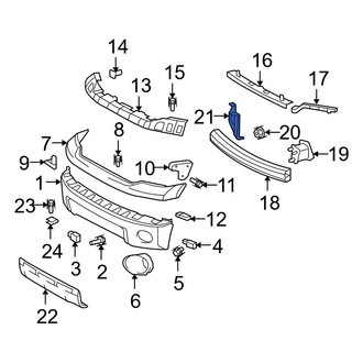 Toyota OE - Front Left Bumper Face Bar Mount