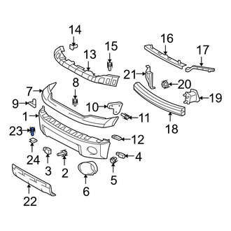 Toyota OE - Front Bumper Face Bar Bolt