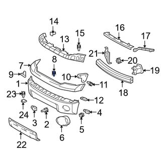 Toyota OE - Front Bumper Cover Retainer