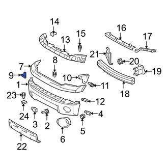 Toyota OE - Front Upper Valance Panel Bracket