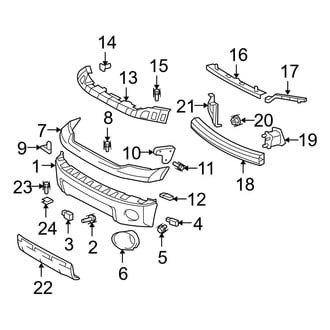 Toyota OE - Front Bumper - Bumper & Components (Steel Type)